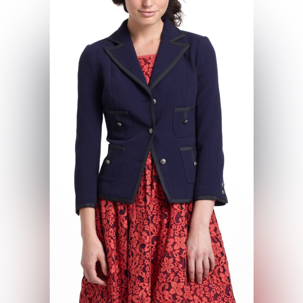 Cartonnier for Anthropologie Window Pane Blazer Jacket